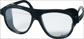 Veiligheidsbril EN 166 beugel zwart, ring helder nylon, kunststof SCHMERLER