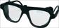 Veiligheidsbril EN 166 beugel zwart, ring helder nylon, glas SCHMERLER